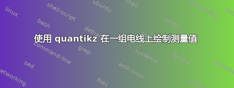 使用 quantikz 在一组电线上绘制测量值