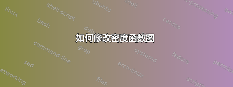 如何修改密度函数图