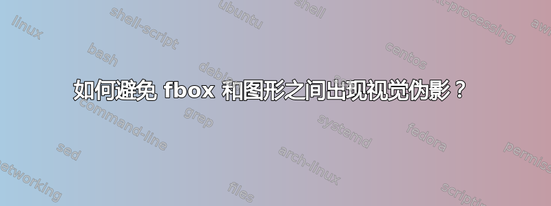 如何避免 fbox 和图形之间出现视觉伪影？