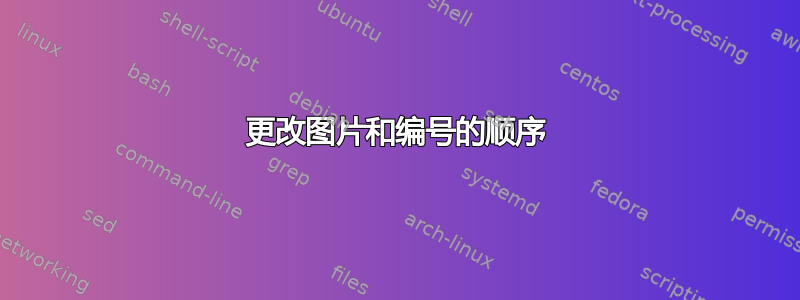 更改图片和编号的顺序