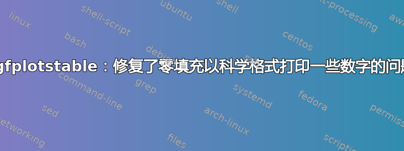 pgfplotstable：修复了零填充以科学格式打印一些数字的问题