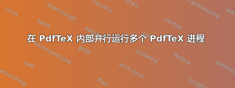 在 PdfTeX 内部并行运行多个 PdfTeX 进程