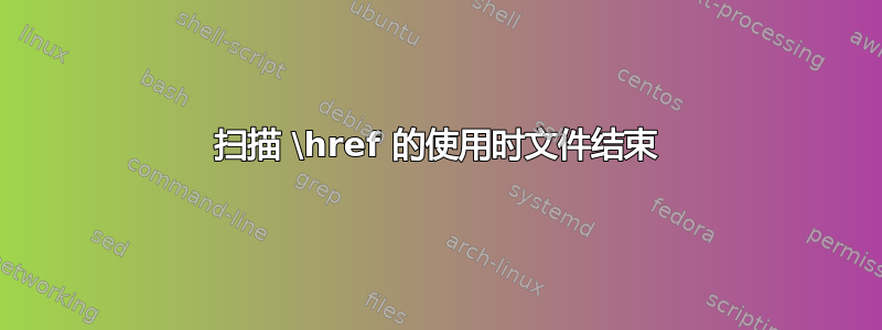 扫描 \href 的使用时文件结束