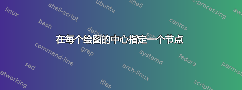 在每个绘图的中心指定一个节点