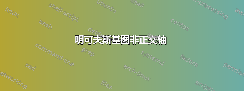 明可夫斯基图非正交轴