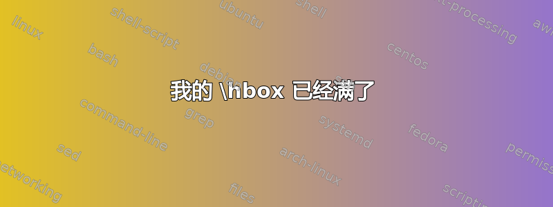 我的 \hbox 已经满了