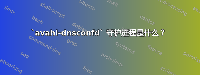 `avahi-dnsconfd` 守护进程是什么？