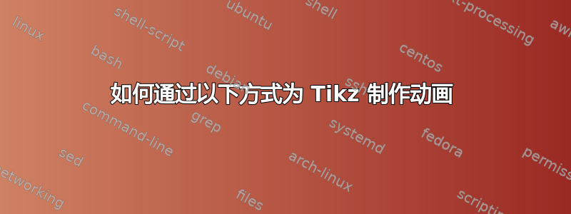 如何通过以下方式为 Tikz 制作动画