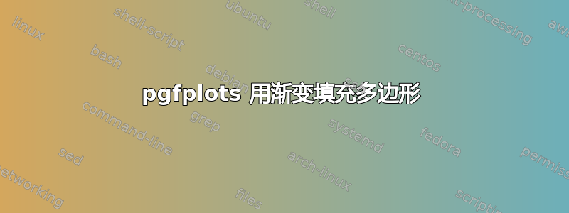 pgfplots 用渐变填充多边形