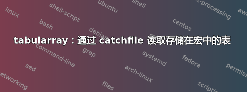 tabularray：通过 catchfile 读取存储在宏中的表