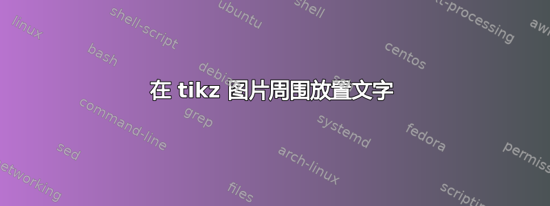 在 tikz 图片周围放置文字