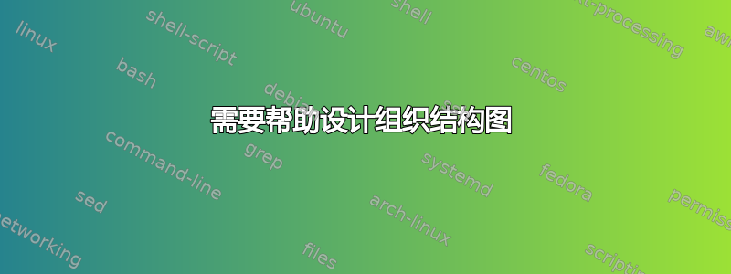 需要帮助设计组织结构图