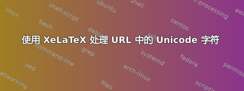 使用 XeLaTeX 处理 URL 中的 Unicode 字符