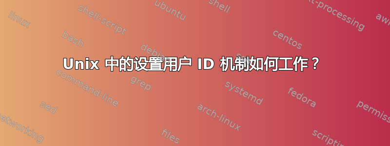 Unix 中的设置用户 ID 机制如何工作？