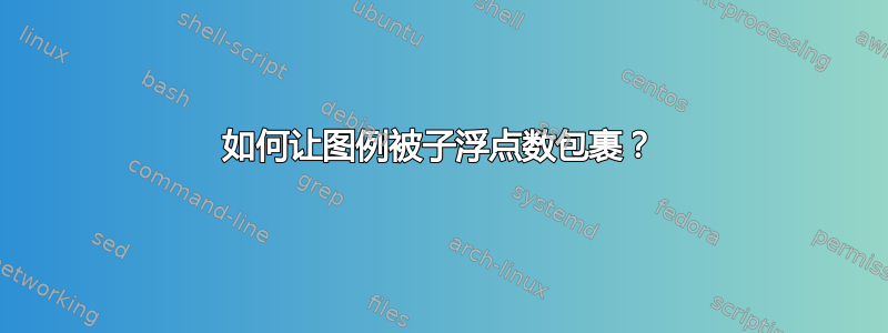 如何让图例被子浮点数包裹？