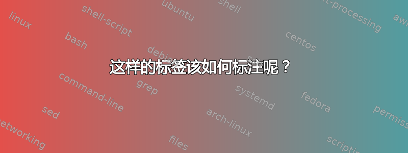 这样的标签该如何标注呢？