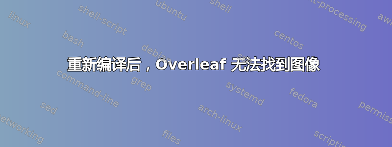 重新编译后，Overleaf 无法找到图像