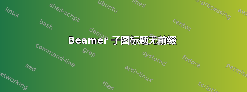 Beamer 子图标题无前缀