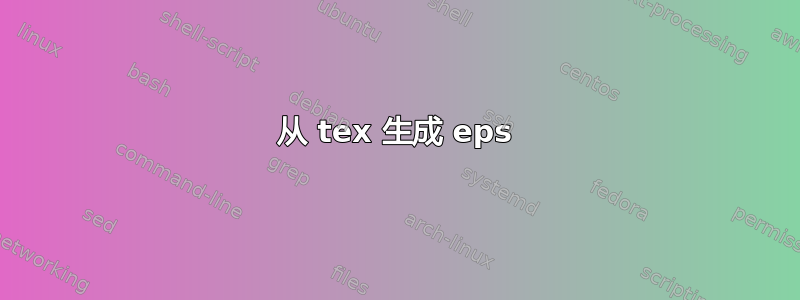 从 tex 生成 eps