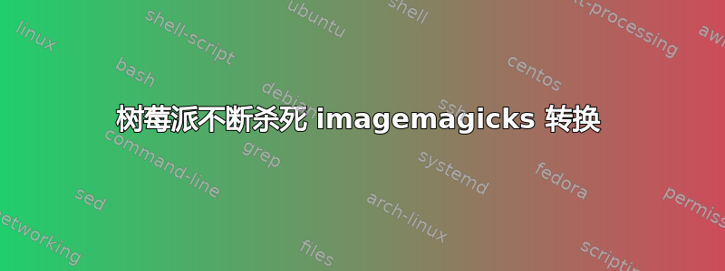 树莓派不断杀死 imagemagicks 转换