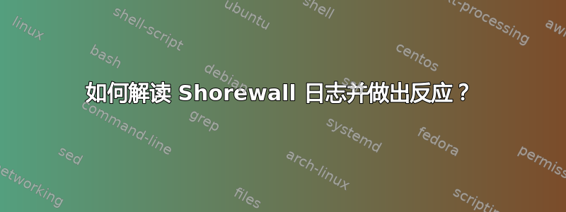 如何解读 Shorewall 日志并做出反应？