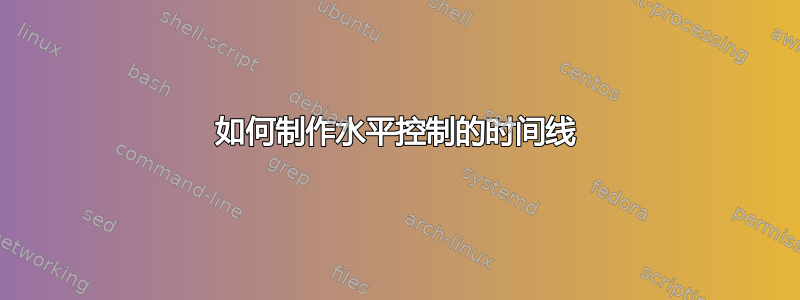 如何制作水平控制的时间线