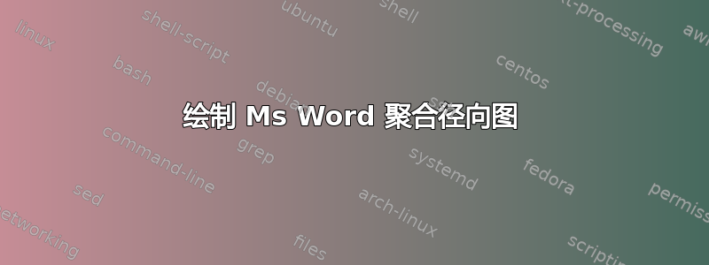 绘制 Ms Word 聚合径向图