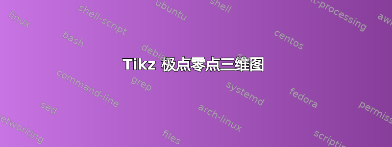 Tikz 极点零点三维图