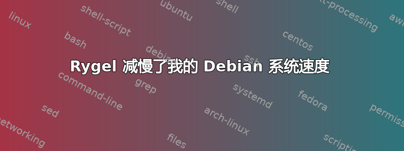 Rygel 减慢了我的 Debian 系统速度