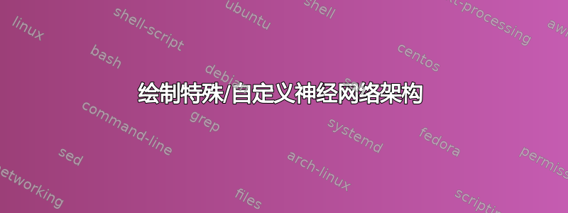 绘制特殊/自定义神经网络架构