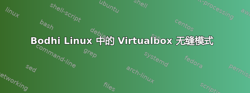 Bodhi Linux 中的 Virtualbox 无缝模式 