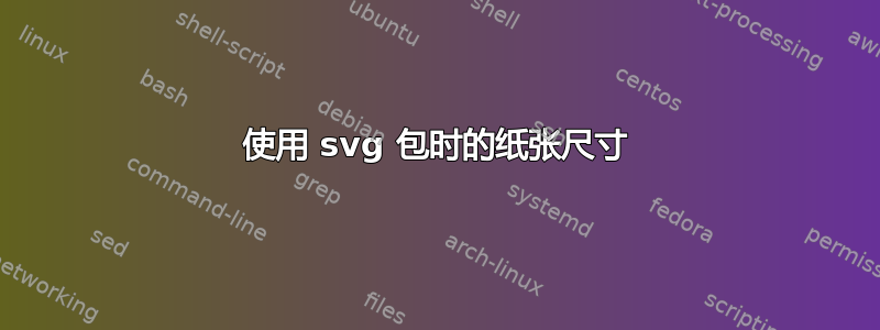 使用 svg 包时的纸张尺寸