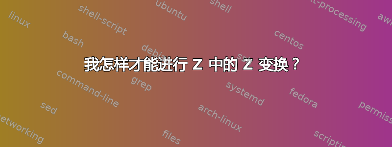 我怎样才能进行 Z 中的 Z 变换？