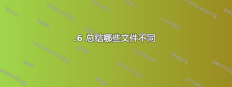 1.6 总结哪些文件不同