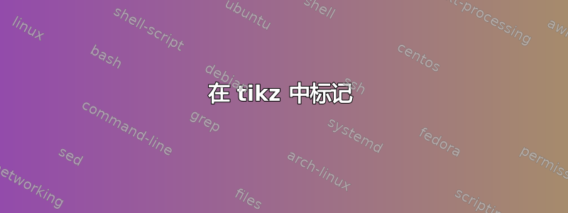 在 tikz 中标记