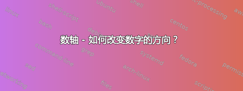 数轴 - 如何改变数字的方向？