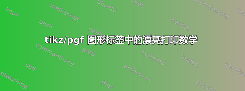 tikz/pgf 图形标签中的漂亮打印数学