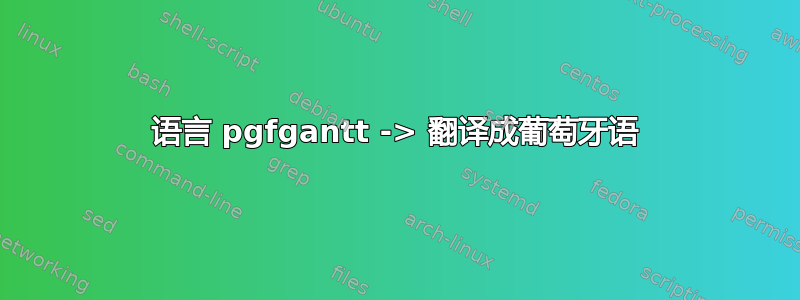 语言 pgfgantt -> 翻译成葡萄牙语