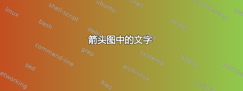 箭头图中的文字