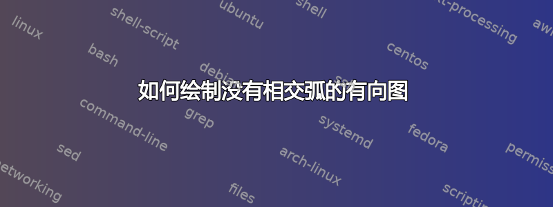 如何绘制没有相交弧的有向图