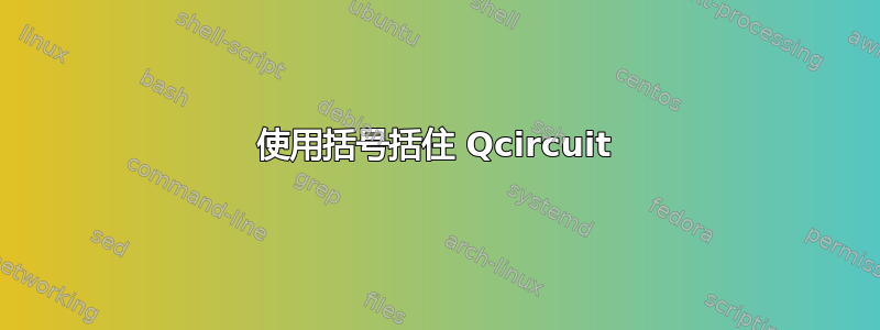 使用括号括住 Qcircuit