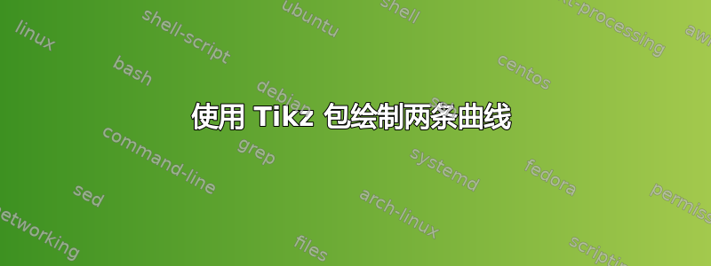 使用 Tikz 包绘制两条曲线