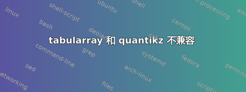 tabularray 和 quantikz 不兼容