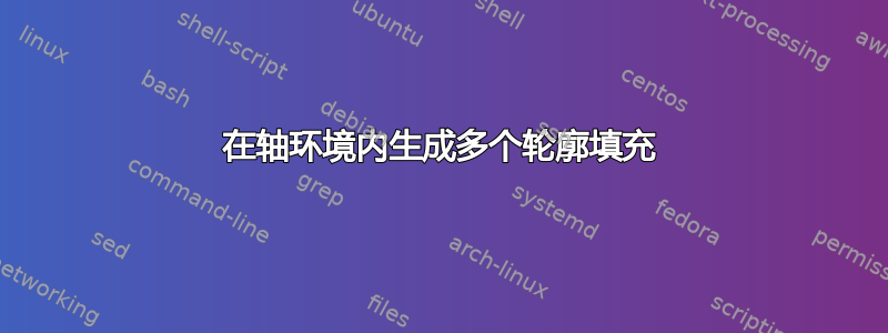 在轴环境内生成多个轮廓填充