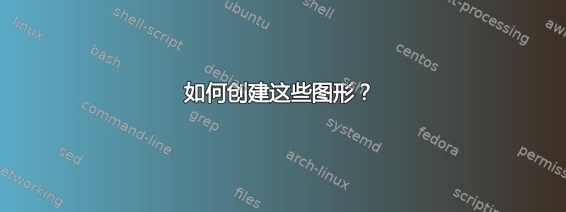 如何创建这些图形？