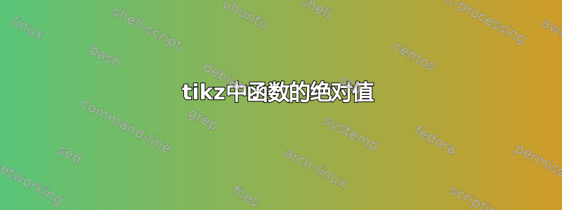 tikz中函数的绝对值