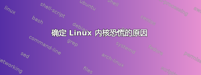 确定 Linux 内核恐慌的原因