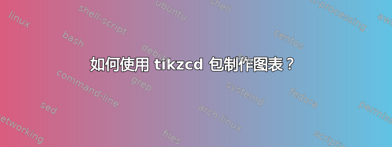 如何使用 tikzcd 包制作图表？