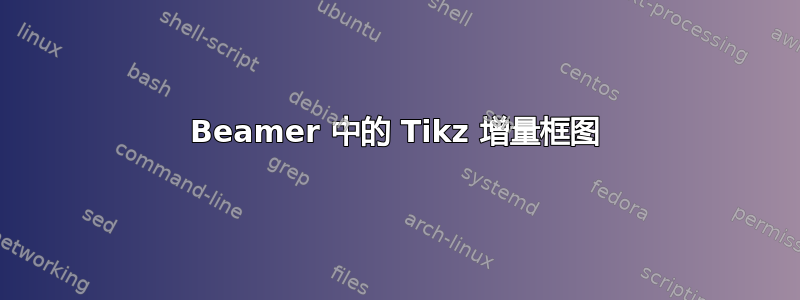 Beamer 中的 Tikz 增量框图