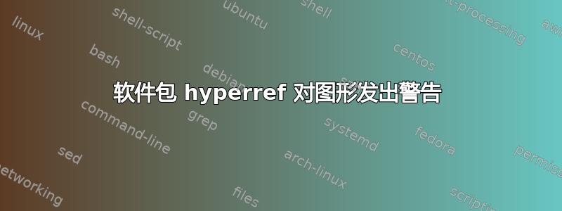 软件包 hyperref 对图形发出警告